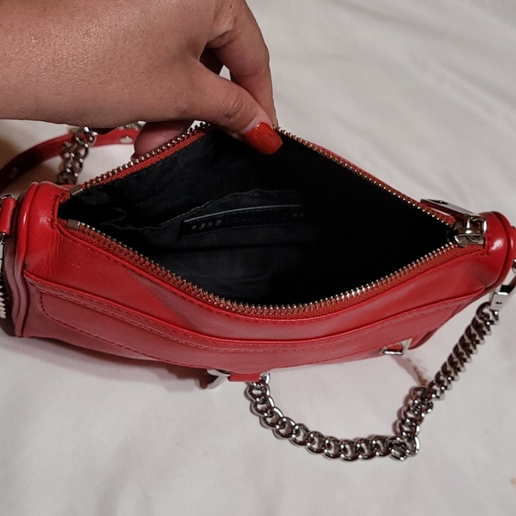 Rebecca Minkoff Mini Mac Red Crossbody Purse - Picture 4 of 5